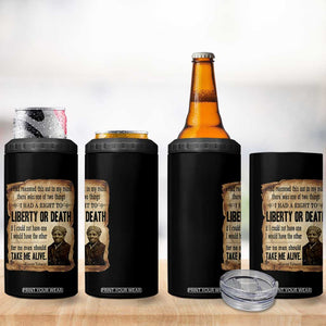 Harriet Tubman 4 in 1 Can Cooler Tumbler Liberty Or Death Black History Legacy TS12 Print Your Wear