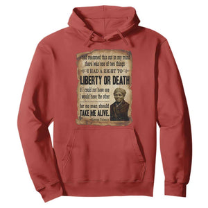 Harriet Tubman Hoodie Liberty Or Death Black History Legacy TS12 Red Print Your Wear