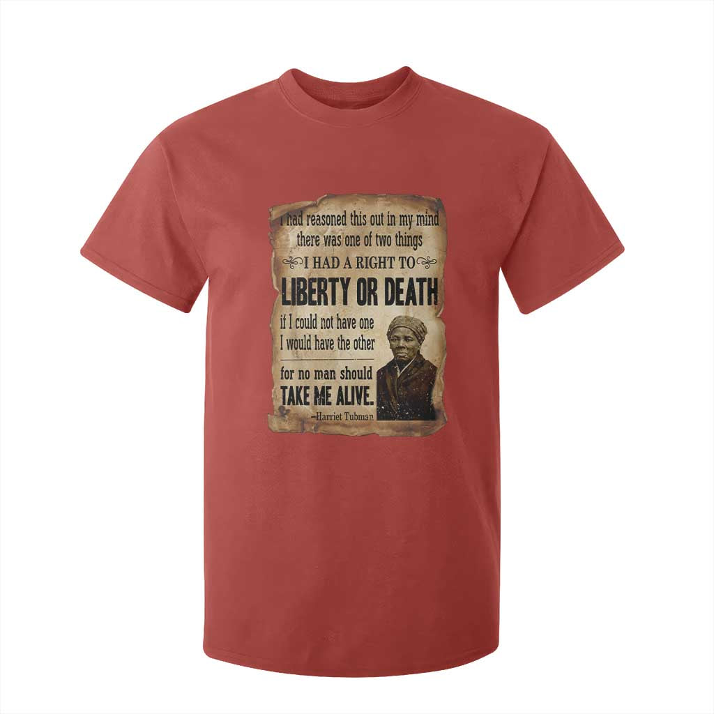 Harriet Tubman T Shirt For Kid Liberty Or Death Black History Legacy TS12 Red Print Your Wear