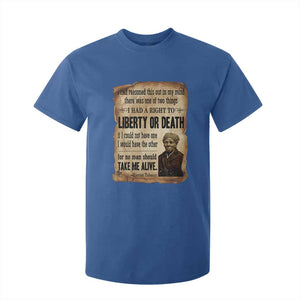 Harriet Tubman T Shirt For Kid Liberty Or Death Black History Legacy TS12 Royal Blue Print Your Wear