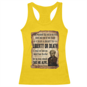 Harriet Tubman Racerback Tank Top Liberty Or Death Black History Legacy TS12 Daisy Print Your Wear