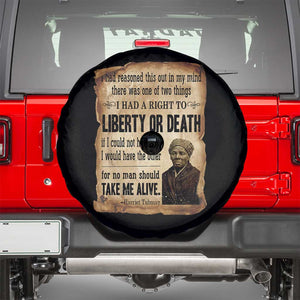 Harriet Tubman Spare Tire Cover Liberty Or Death Black History Legacy TS12 Black Print Your Wear