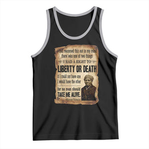 Harriet Tubman Tank Top Liberty Or Death Black History Legacy TS12 Black Athletic Heather Print Your Wear