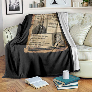 Harriet Tubman Newspaper Throw Blanket Slavery Freedom Fighter Historical TS12 Print Your Wear