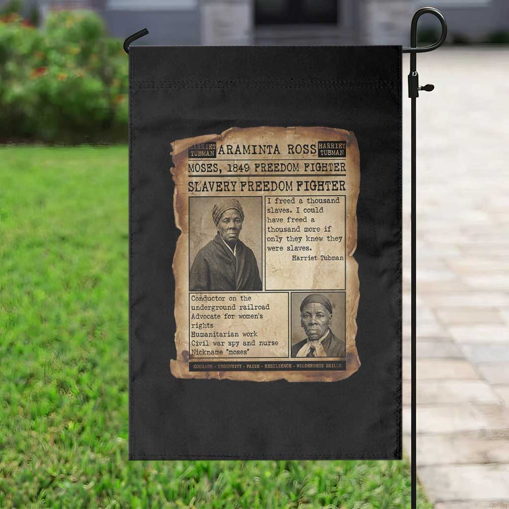 Harriet Tubman Newspaper Garden Flag Slavery Freedom Fighter Historical TS12 Print Your Wear