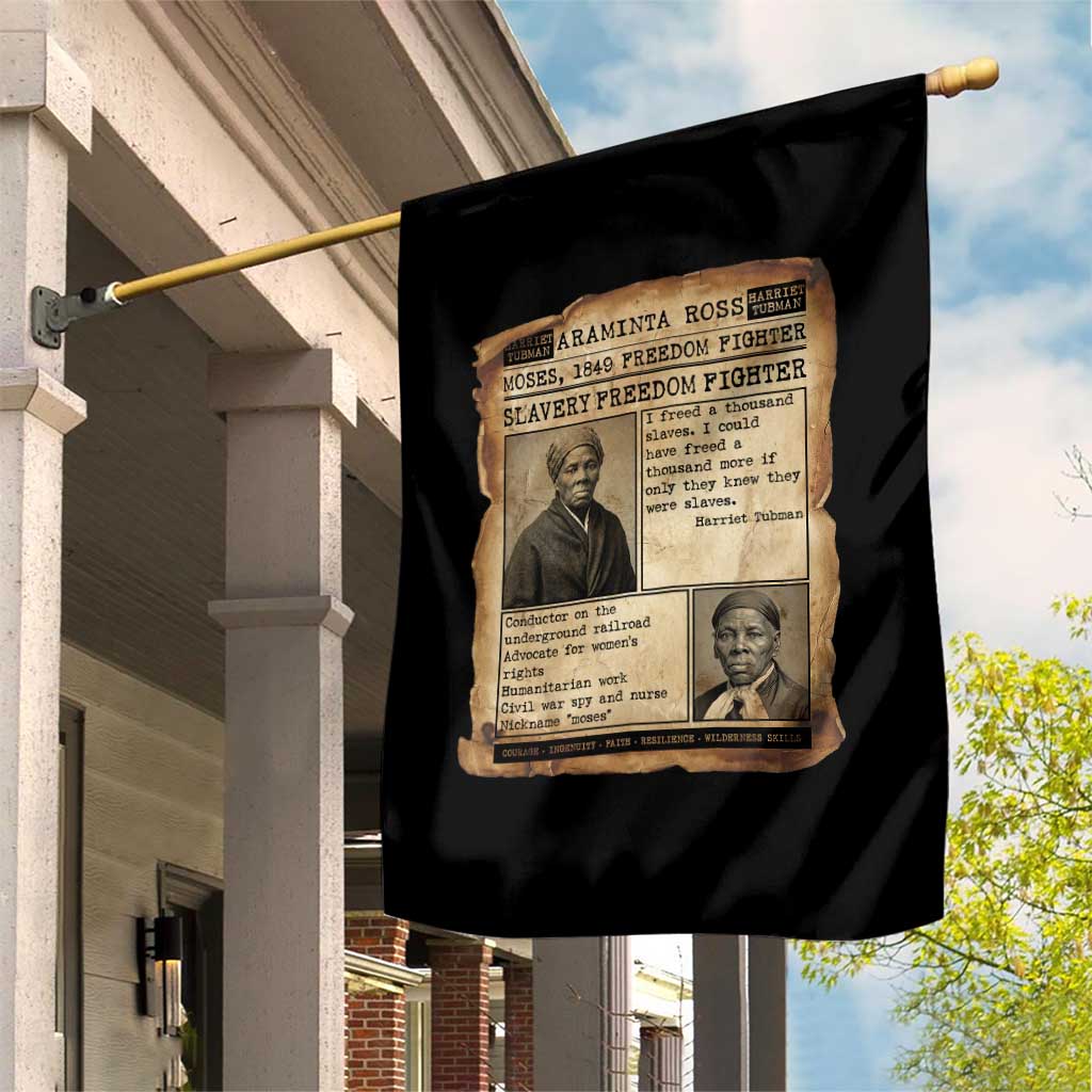 Harriet Tubman Newspaper Garden Flag Slavery Freedom Fighter Historical TS12 Print Your Wear