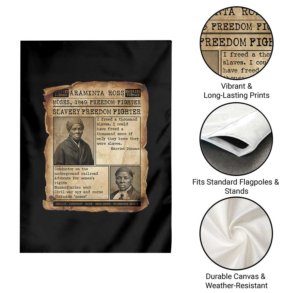 Harriet Tubman Newspaper Garden Flag Slavery Freedom Fighter Historical TS12 Print Your Wear