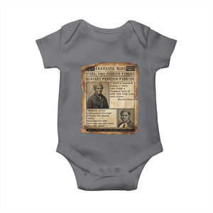 Harriet Tubman Newspaper Baby Onesie Slavery Freedom Fighter Historical TS12 Charcoal Print Your Wear