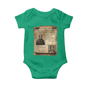 Harriet Tubman Newspaper Baby Onesie Slavery Freedom Fighter Historical TS12 Irish Green Print Your Wear