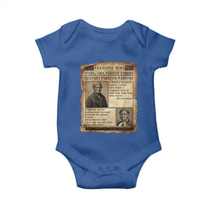 Harriet Tubman Newspaper Baby Onesie Slavery Freedom Fighter Historical TS12 Royal Blue Print Your Wear