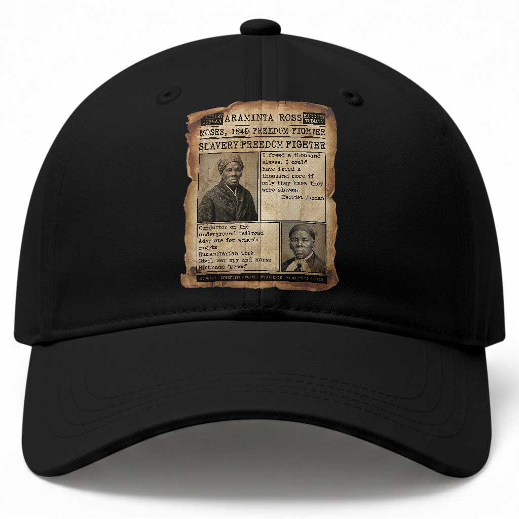 Harriet Tubman Newspaper Baseball Cap Slavery Freedom Fighter Historical TS12 Print Your Wear
