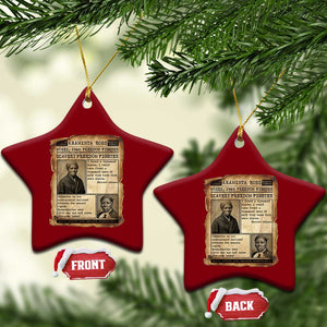 Harriet Tubman Newspaper Ceramic Ornament Slavery Freedom Fighter Historical TS12 Print Your Wear