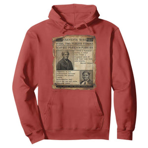 Harriet Tubman Newspaper Hoodie Slavery Freedom Fighter Historical TS12 Red Print Your Wear