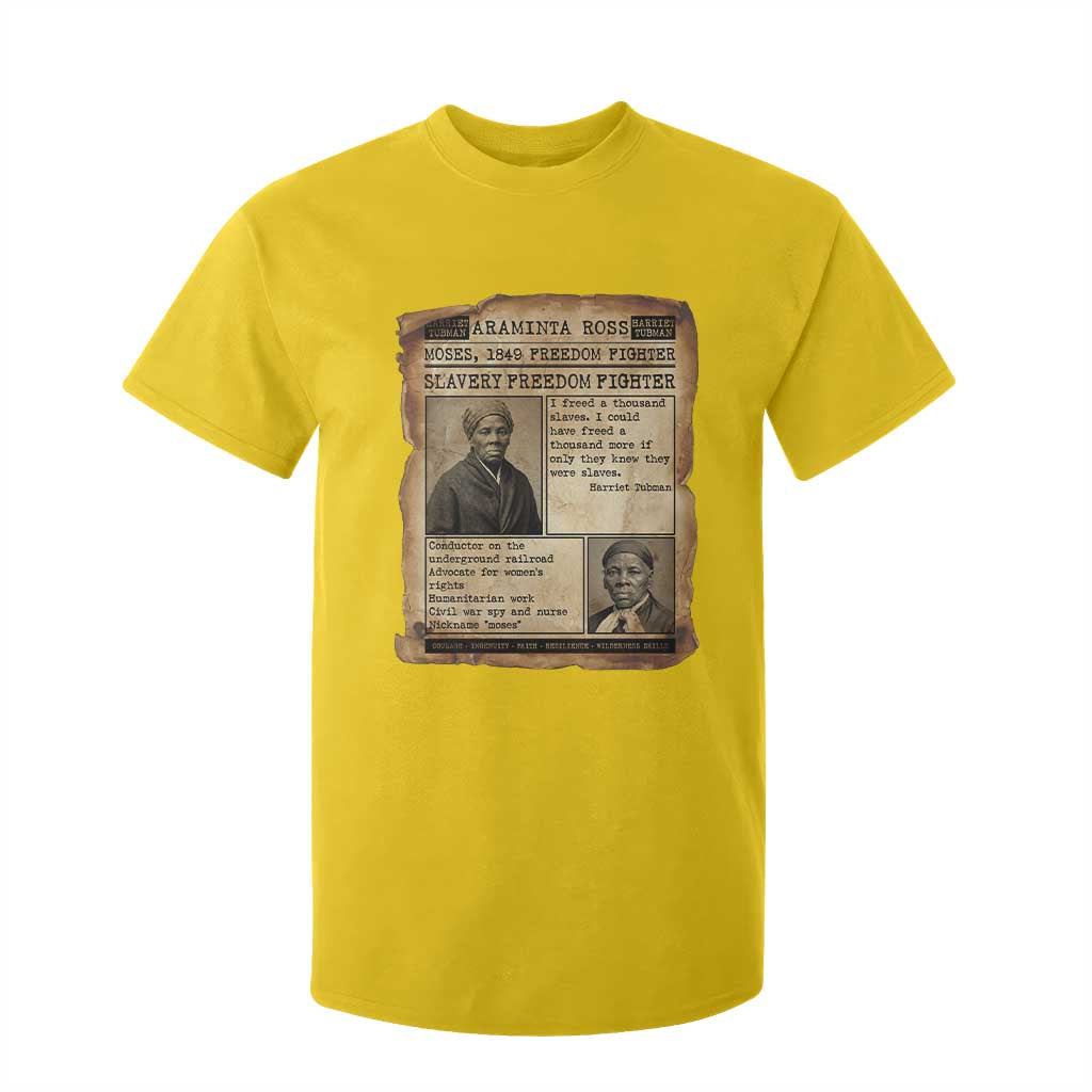 Harriet Tubman Newspaper T Shirt For Kid Slavery Freedom Fighter Historical TS12 Daisy Print Your Wear