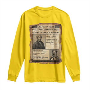 Harriet Tubman Newspaper Long Sleeve Shirt Slavery Freedom Fighter Historical TS12 Daisy Print Your Wear