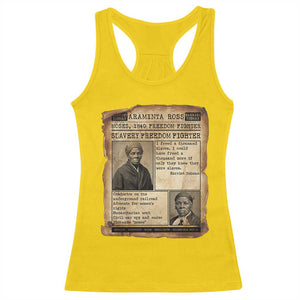 Harriet Tubman Newspaper Racerback Tank Top Slavery Freedom Fighter Historical TS12 Daisy Print Your Wear
