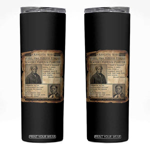 Harriet Tubman Newspaper Skinny Tumbler Slavery Freedom Fighter Historical TS12 Black Print Your Wear
