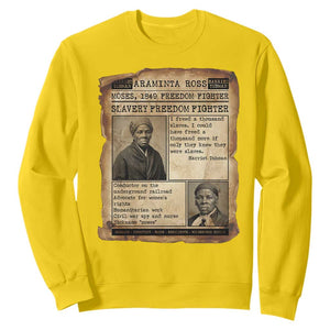 Harriet Tubman Newspaper Sweatshirt Slavery Freedom Fighter Historical TS12 Daisy Print Your Wear
