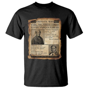 Harriet Tubman Newspaper T Shirt Slavery Freedom Fighter Historical TS12 Black Print Your Wear