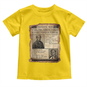 Harriet Tubman Newspaper Toddler T Shirt Slavery Freedom Fighter Historical TS12 Daisy Print Your Wear