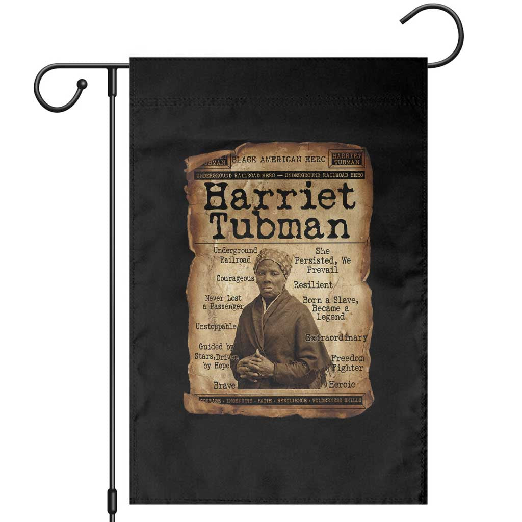 The Underground Railroad Hero Garden Flag Harriet Tubman Slavery Freedom Fighter Gift TS12 Black Print Your Wear