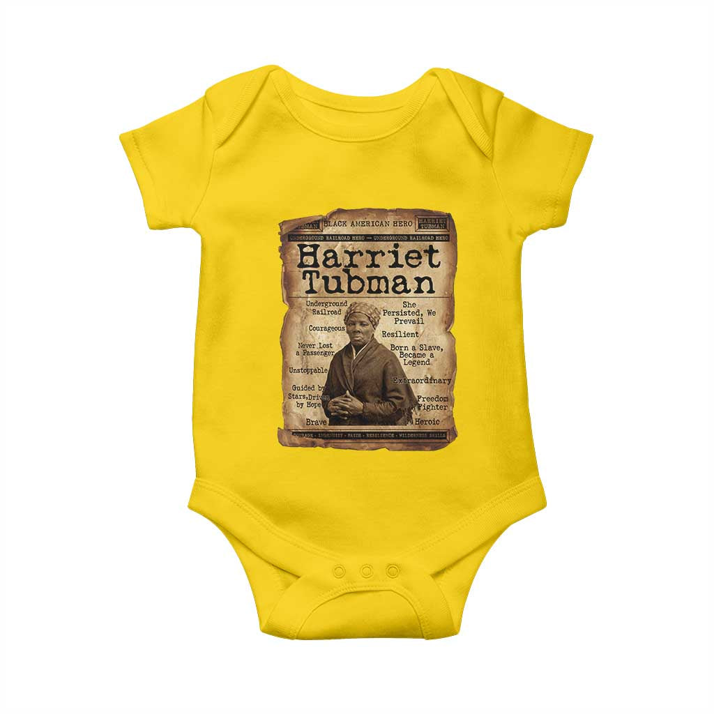 The Underground Railroad Hero Baby Onesie Harriet Tubman Slavery Freedom Fighter Gift TS12 Daisy Print Your Wear