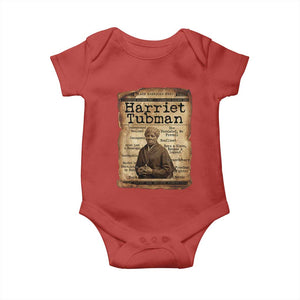 The Underground Railroad Hero Baby Onesie Harriet Tubman Slavery Freedom Fighter Gift TS12 Red Print Your Wear