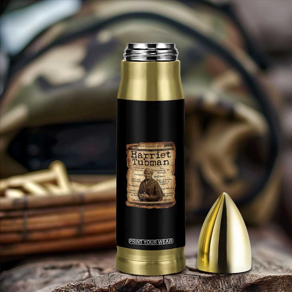 The Underground Railroad Hero Bullet Tumbler Harriet Tubman Slavery Freedom Fighter Gift TS12 Print Your Wear