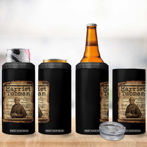 The Underground Railroad Hero 4 in 1 Can Cooler Tumbler Harriet Tubman Slavery Freedom Fighter Gift TS12 Print Your Wear