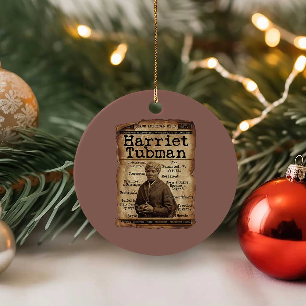 The Underground Railroad Hero Ceramic Ornament Harriet Tubman Slavery Freedom Fighter Gift TS12 1pc Mocha Print Your Wear