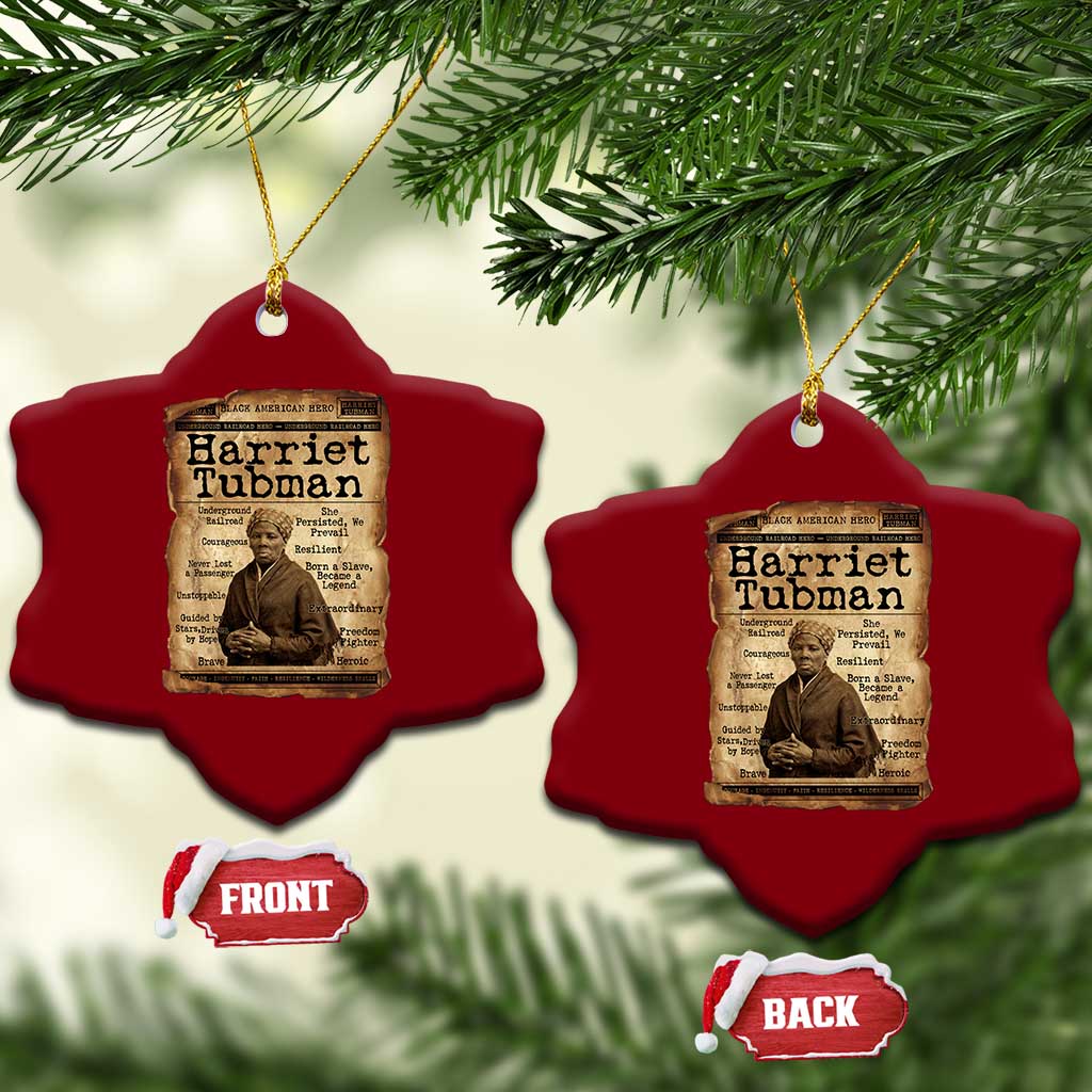 The Underground Railroad Hero Ceramic Ornament Harriet Tubman Slavery Freedom Fighter Gift TS12 Print Your Wear