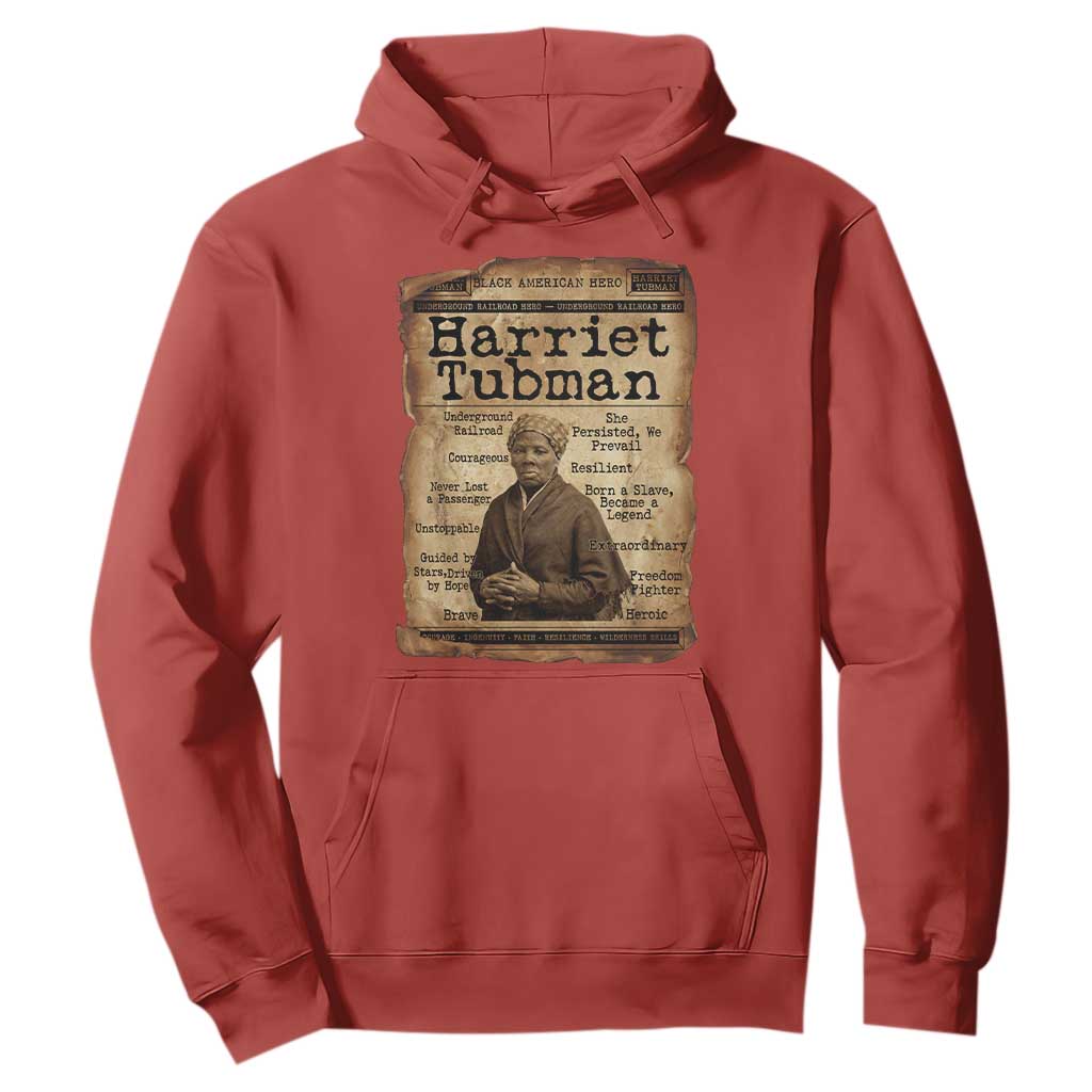 The Underground Railroad Hero Hoodie Harriet Tubman Slavery Freedom Fighter Gift TS12 Red Print Your Wear
