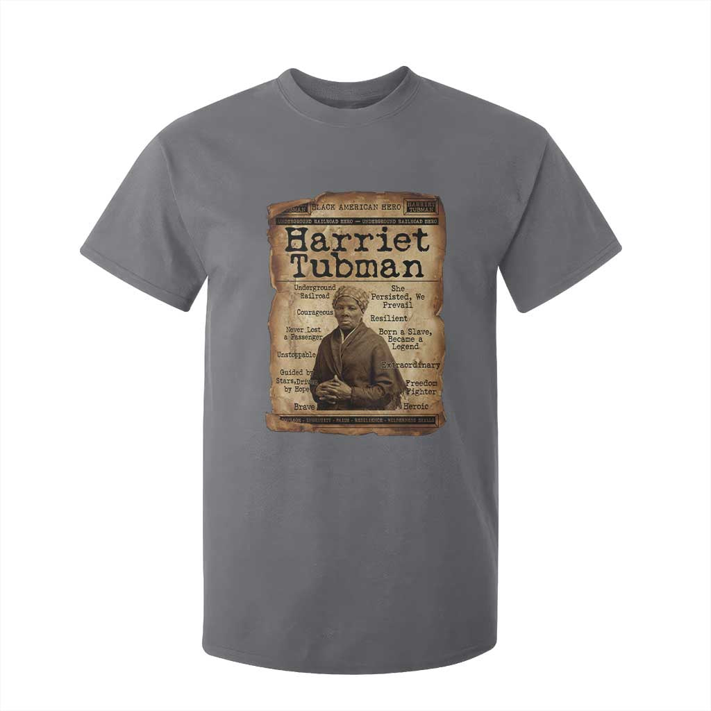 The Underground Railroad Hero T Shirt For Kid Harriet Tubman Slavery Freedom Fighter Gift TS12 Charcoal Print Your Wear