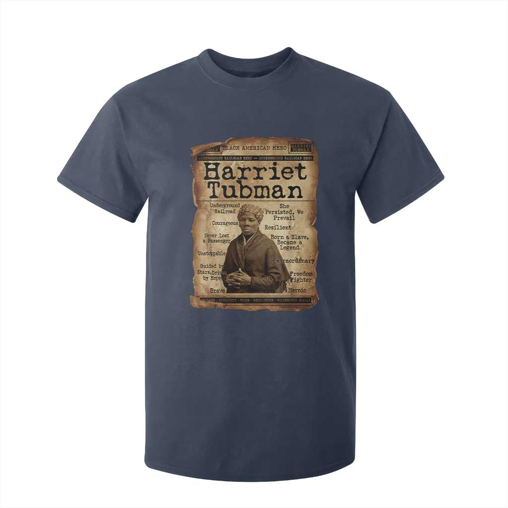 The Underground Railroad Hero T Shirt For Kid Harriet Tubman Slavery Freedom Fighter Gift TS12 Navy Print Your Wear