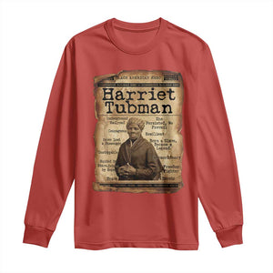 The Underground Railroad Hero Long Sleeve Shirt Harriet Tubman Slavery Freedom Fighter Gift TS12 Red Print Your Wear
