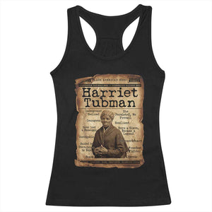 The Underground Railroad Hero Racerback Tank Top Harriet Tubman Slavery Freedom Fighter Gift TS12 Black Print Your Wear