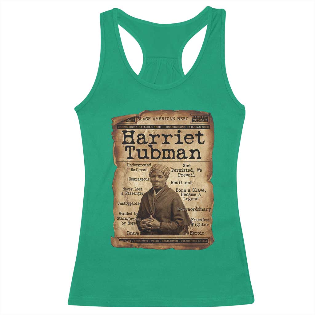 The Underground Railroad Hero Racerback Tank Top Harriet Tubman Slavery Freedom Fighter Gift TS12 Irish Green Print Your Wear