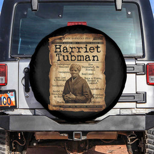 The Underground Railroad Hero Spare Tire Cover Harriet Tubman Slavery Freedom Fighter Gift TS12 No hole Black Print Your Wear