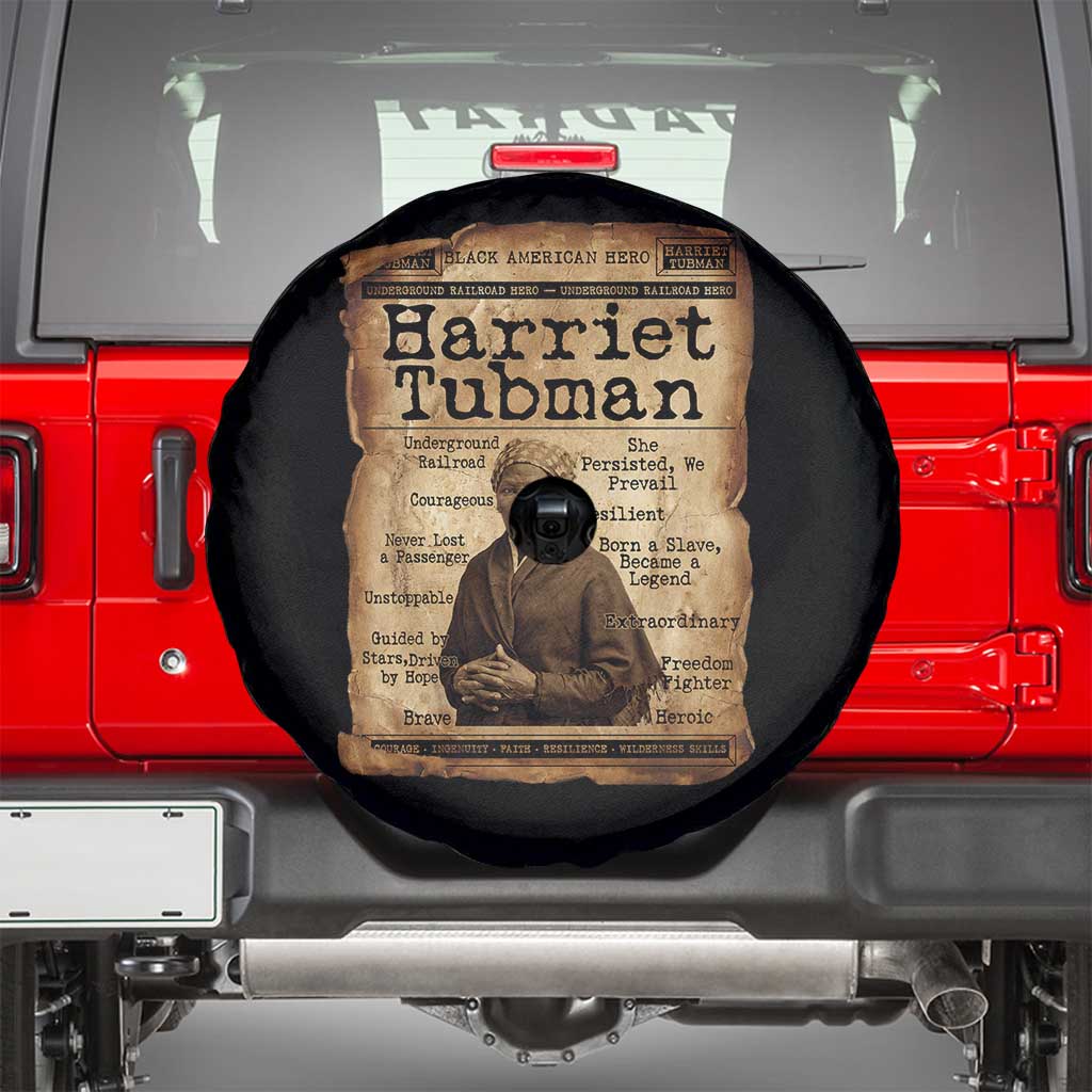 The Underground Railroad Hero Spare Tire Cover Harriet Tubman Slavery Freedom Fighter Gift TS12 Black Print Your Wear