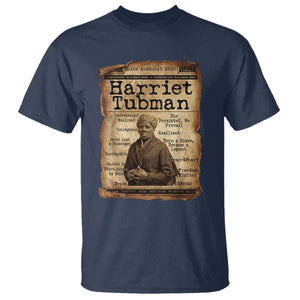 The Underground Railroad Hero T Shirt Harriet Tubman Slavery Freedom Fighter Gift TS12 Navy Print Your Wear