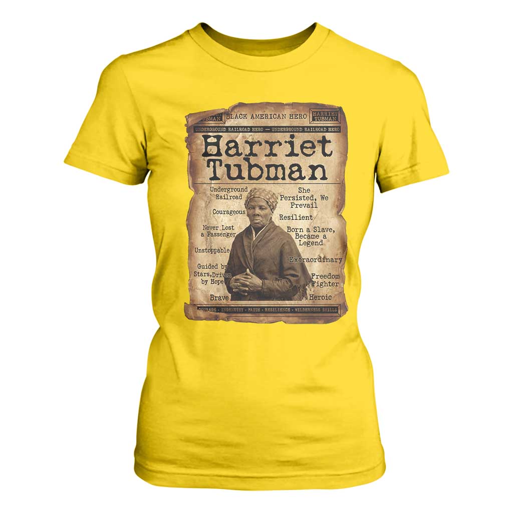 The Underground Railroad Hero T Shirt For Women Harriet Tubman Slavery Freedom Fighter Gift TS12 Daisy Print Your Wear