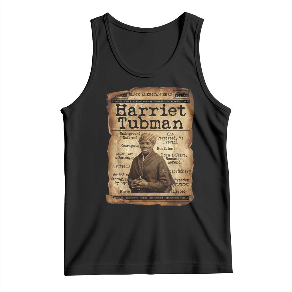 The Underground Railroad Hero Tank Top Harriet Tubman Slavery Freedom Fighter Gift TS12 Black Print Your Wear