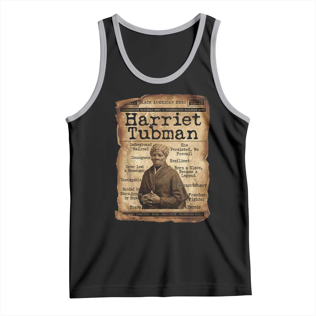 The Underground Railroad Hero Tank Top Harriet Tubman Slavery Freedom Fighter Gift TS12 Black Athletic Heather Print Your Wear