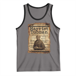 The Underground Railroad Hero Tank Top Harriet Tubman Slavery Freedom Fighter Gift TS12 Deep Heather Black Print Your Wear