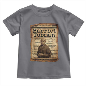 The Underground Railroad Hero Toddler T Shirt Harriet Tubman Slavery Freedom Fighter Gift TS12 Charcoal Print Your Wear