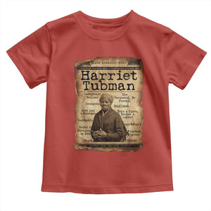 The Underground Railroad Hero Toddler T Shirt Harriet Tubman Slavery Freedom Fighter Gift TS12 Red Print Your Wear