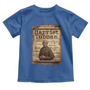 The Underground Railroad Hero Toddler T Shirt Harriet Tubman Slavery Freedom Fighter Gift TS12 Royal Blue Print Your Wear