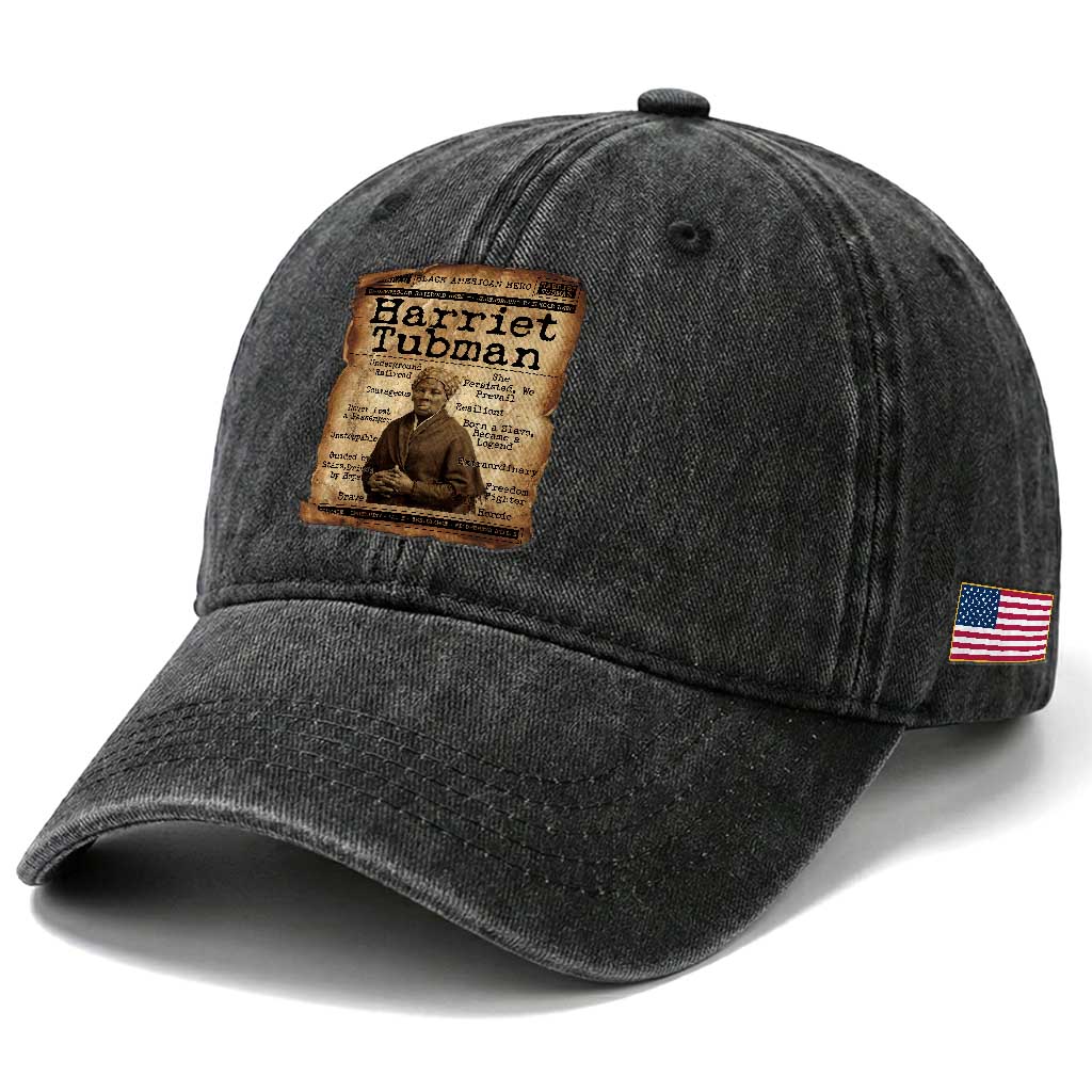 The Underground Railroad Hero Washed Cotton Baseball Cap Harriet Tubman Slavery Freedom Fighter Gift TS12 Print Your Wear