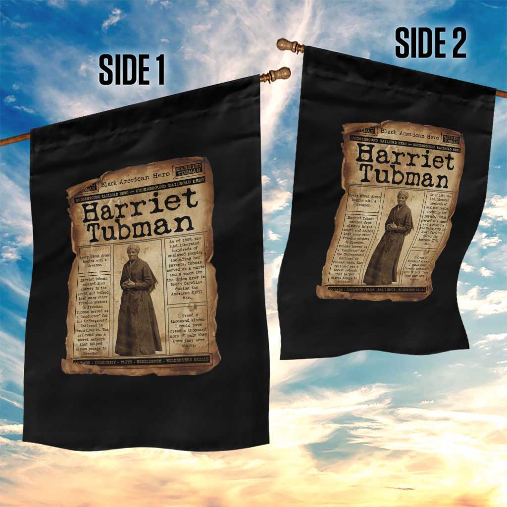 Harriet Tubman Newspaper Garden Flag Strong Black Woman Leader Gift TS12 Print Your Wear