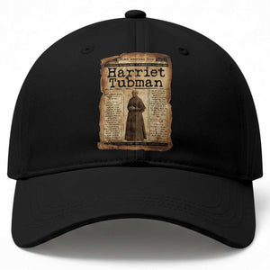 Harriet Tubman Newspaper Baseball Cap Strong Black Woman Leader Gift TS12 Print Your Wear